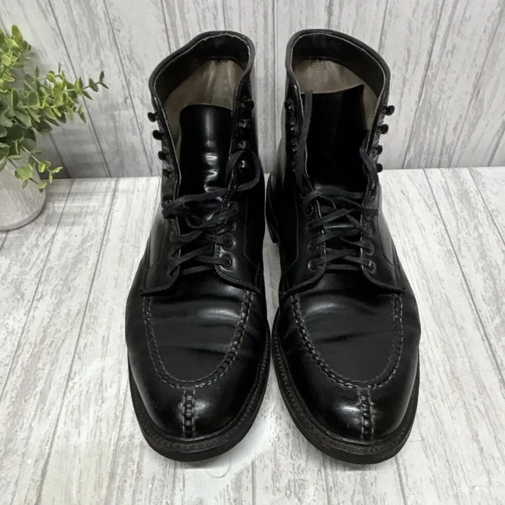 Alden Tanker Men’s Black Leather Lace-Up Ankle Work Boots 12.5 B/D